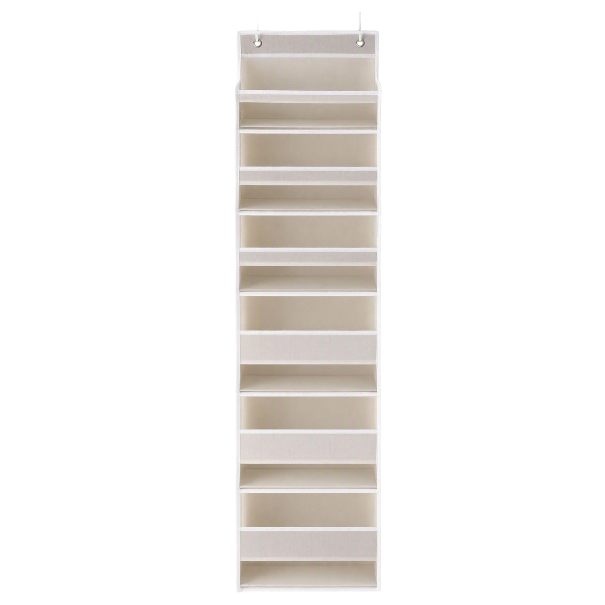 Artiss Over Door Storage Hanger Pantry 6-Tier 12 Pockets Fabric Organiser Beige