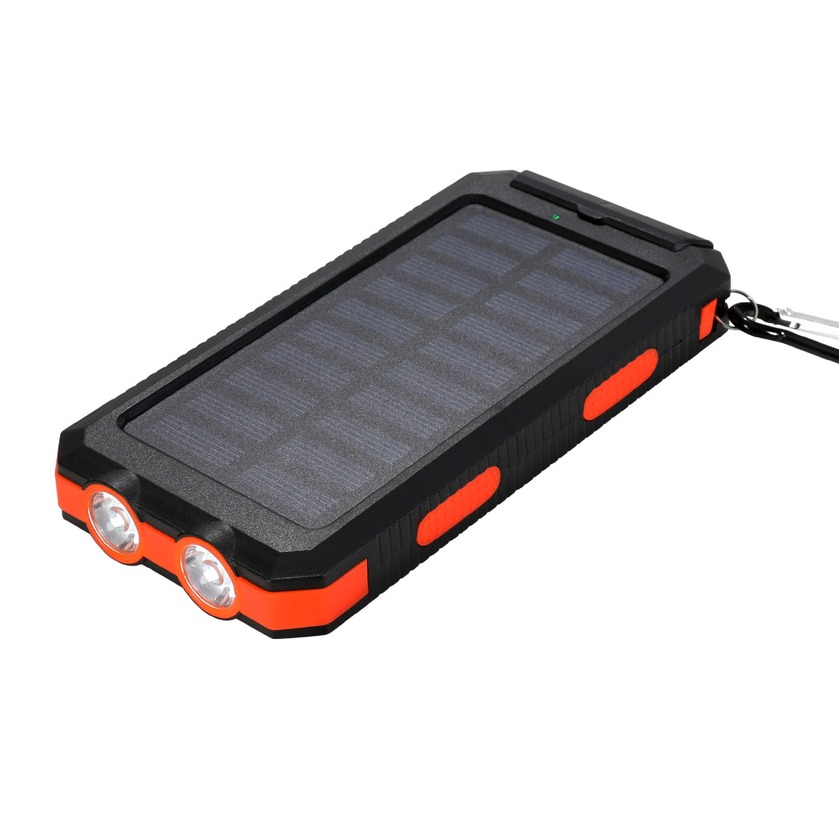 10000mAh Portable Solar Power Bank External Battery Dual USB Phone Charger Light