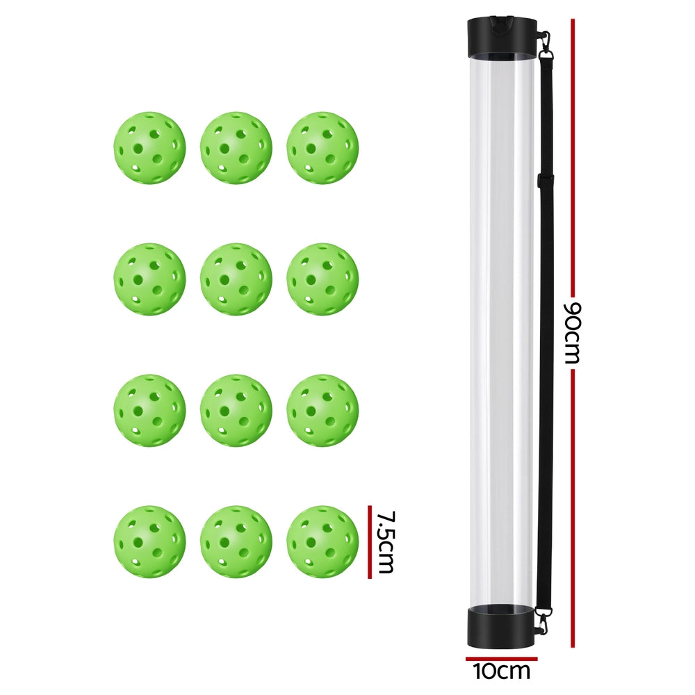 Everfit 12PC Pickleball Collector Set Multi-Ball Retriever Portable Storage Adjustable Strap