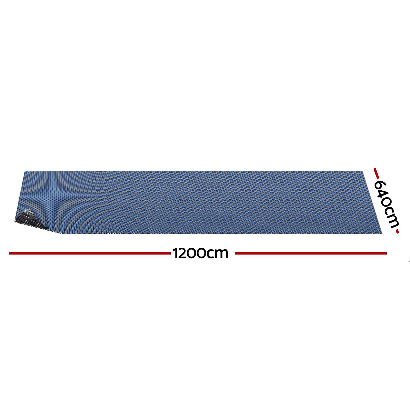 Aqua Buddy Pool Cover 500 Micron 12x6.4m Swimming Pool Solar Blanket Blue Black