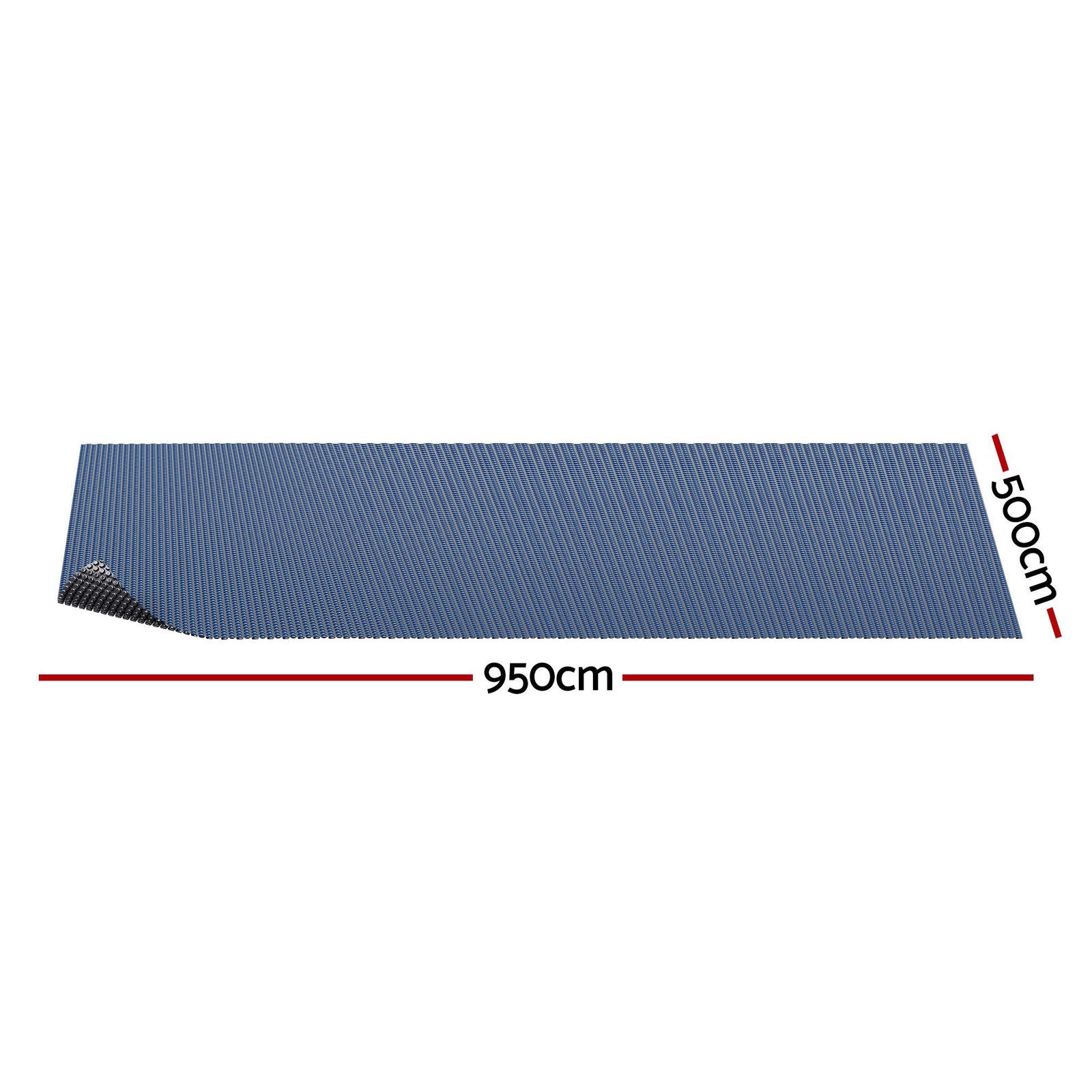 Aqua Buddy Pool Cover 500 Micron 9.5x5m Swimming Pool Solar Blanket Blue Black