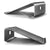 Universal Aluminum Laptop Cooling Stand - Grey 11-17 Inch-1922443412502614017