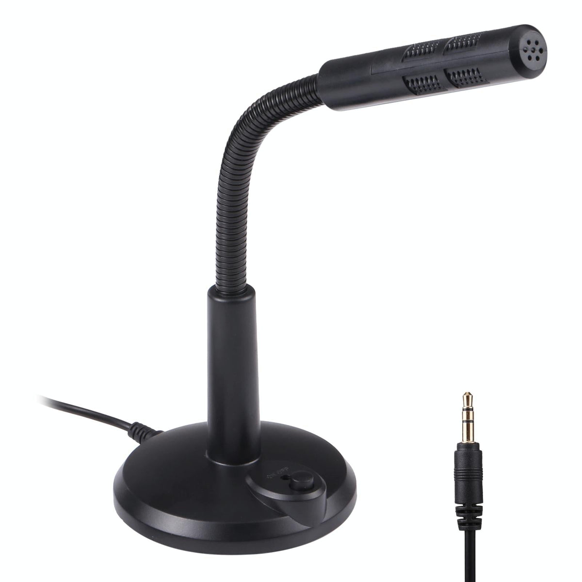 Drive-Free Computer Microphone - 3.5Mm Plug Black 3.5M-1915196768287592448