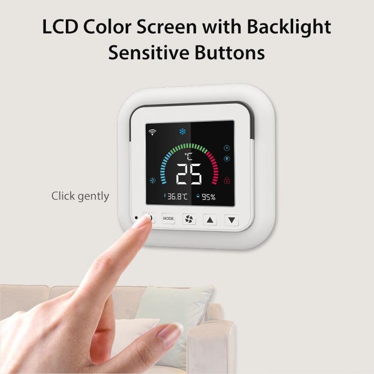 Smart Wifi Infrared Ac Controller - Colour Screen - White-1915196803444248585