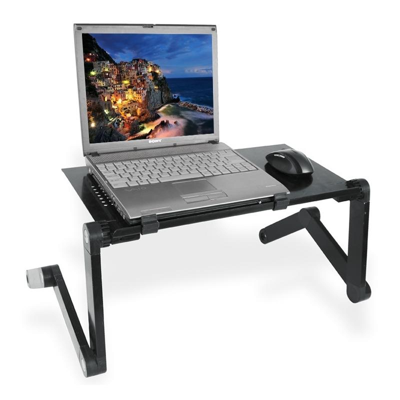 Adjustable Foldable Laptop Stand - 360 Degree Portable Aluminum Desk Holder-1964932169415659523