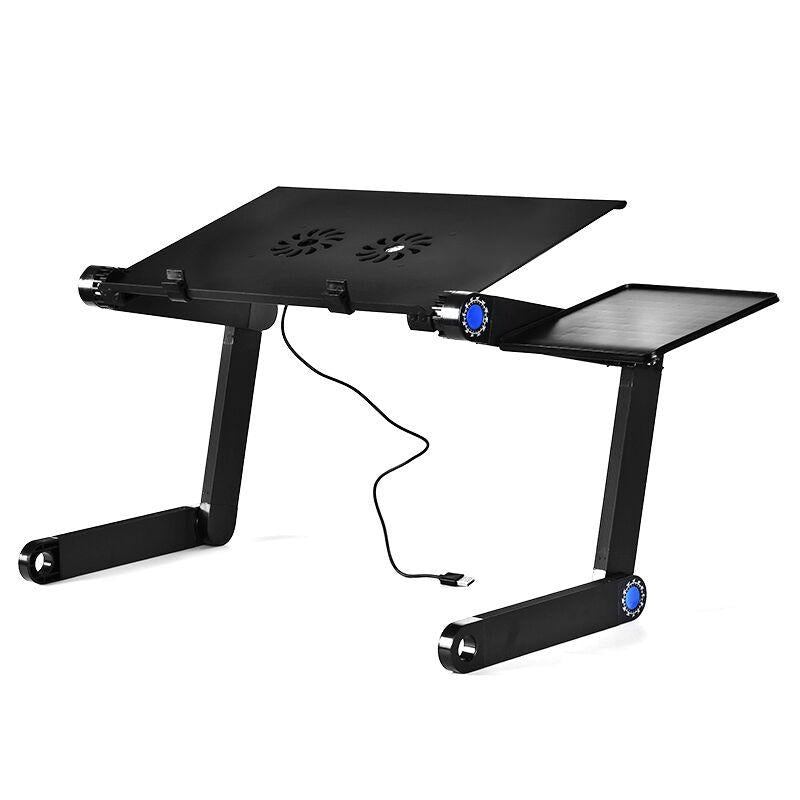 Adjustable Laptop Stand With Fans &amp; Mouse Pad - Portable &amp; Foldable-1915196722582261761