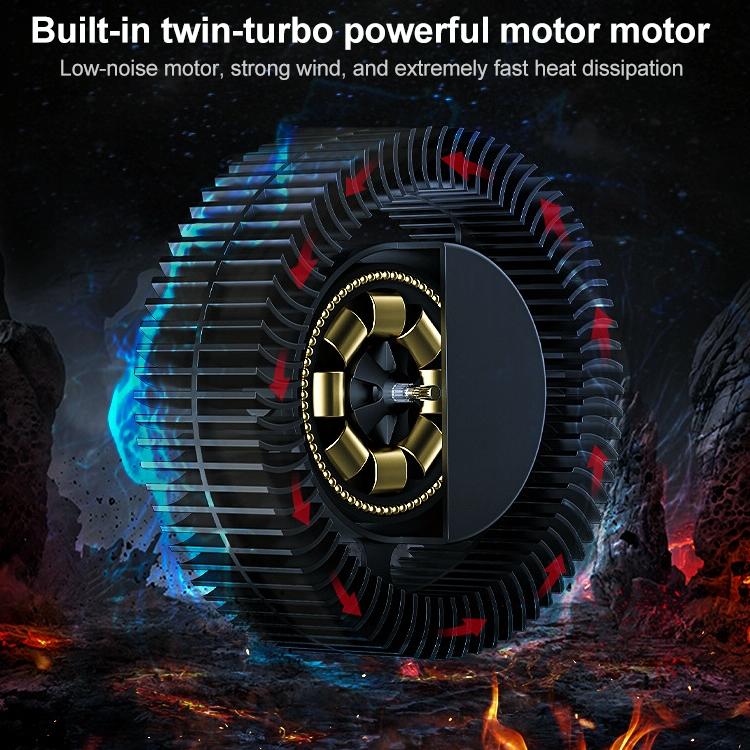 Dual Fan Laptop Radiator - Red Light-1915197490378969092