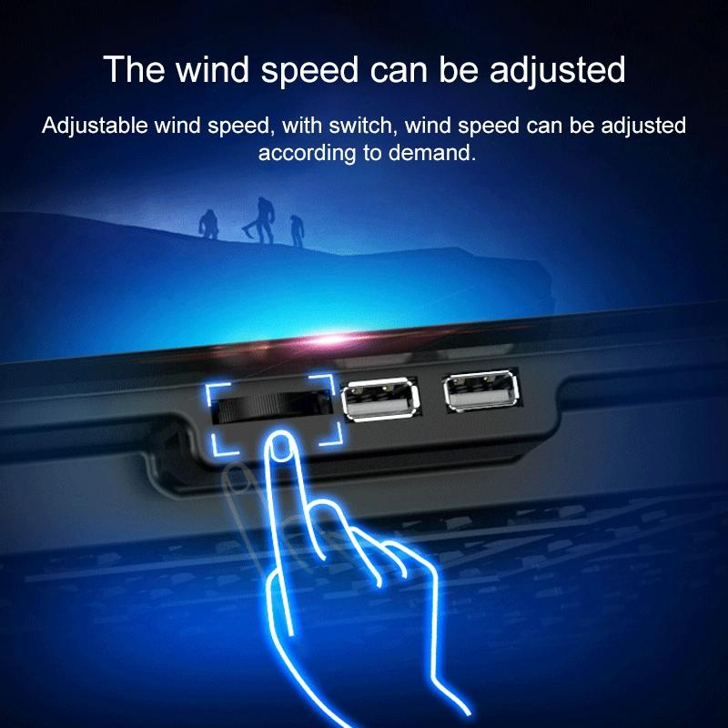 Silent Six-Fan Cooling Rack For Notebook Computers-1964932360520732677