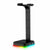 Rgb Gaming Headset Stand With Dual Usb - Black-1964932169054949382