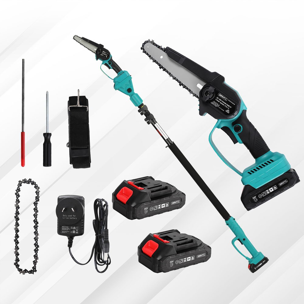 Giantz Telescopic Pole Chainsaw 6 Inch Cordless Tree Trimmer Kit 20V Battery