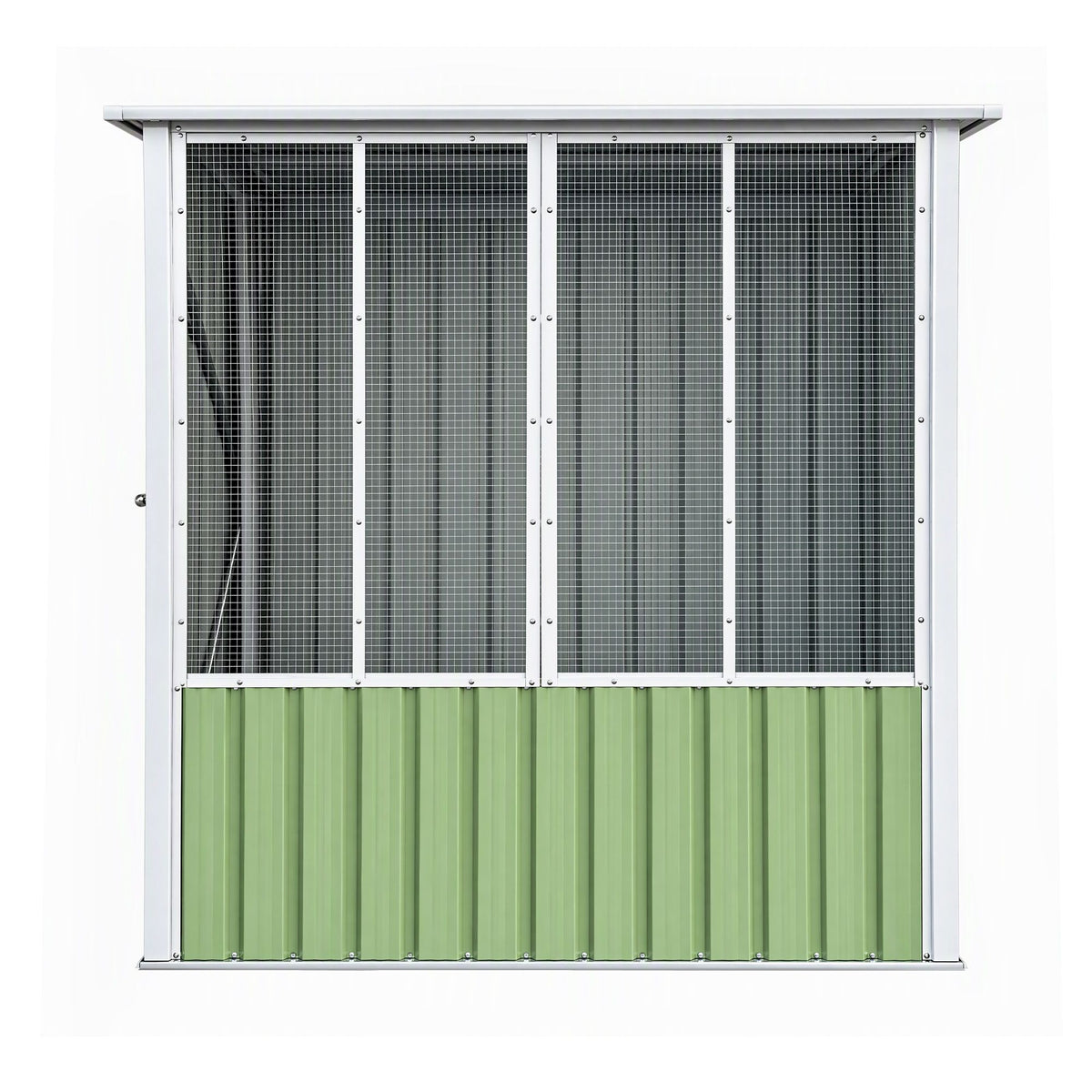 i.Pet Bird Cage Outdoor Aviary 180cm Walk In Access Galvanised Metal Green