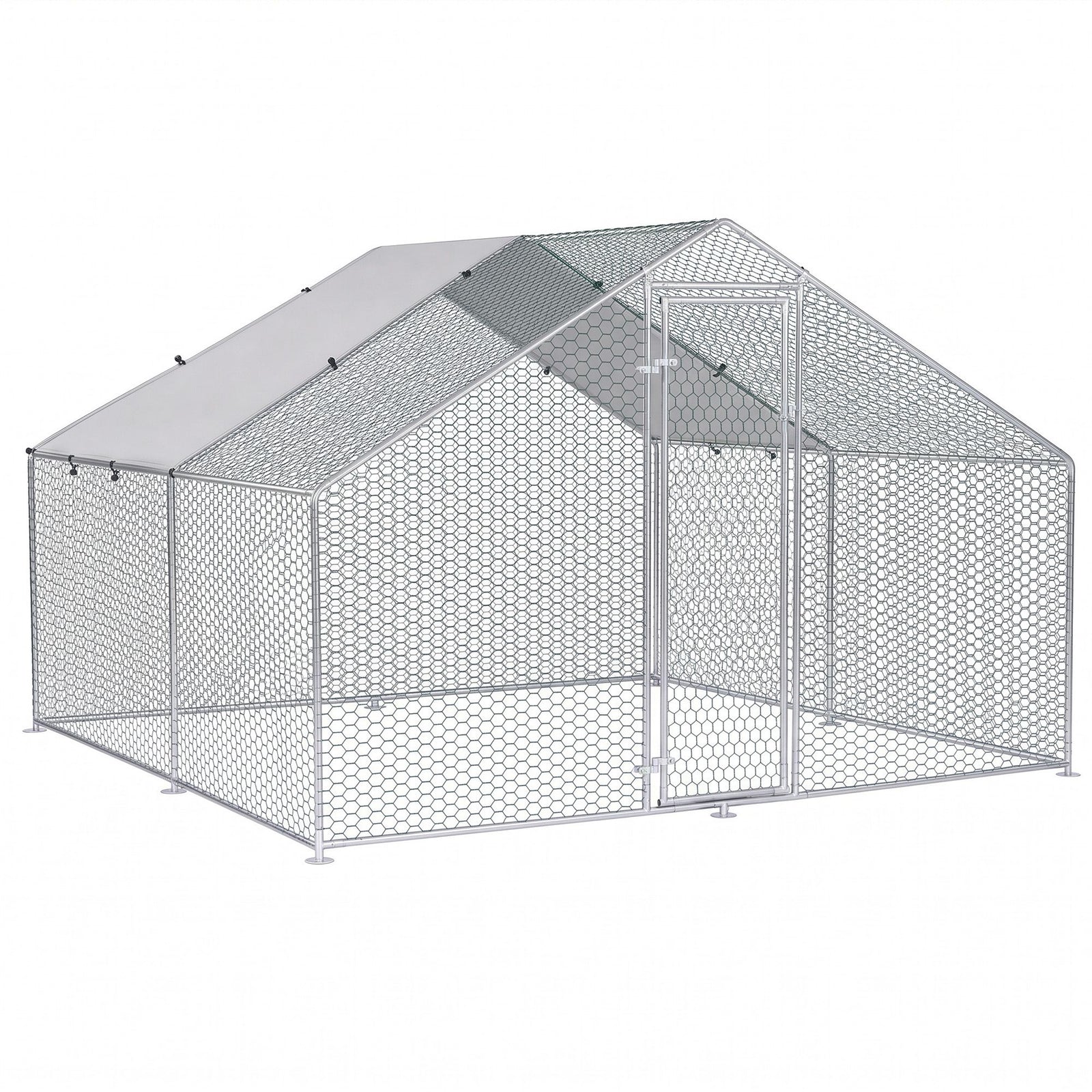 i.Pet Chicken Coop Rabbit Hutch Outdoor Run Walk in Hen Cage Ferret House 3x3x2m