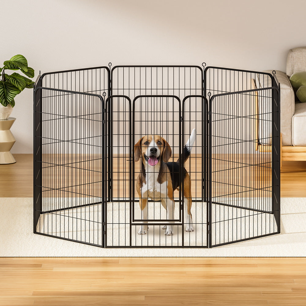 i.Pet Pet Dog Playpen 48" Enclosure 8 Panel Cage Kennel Puppy Fence Play Pen