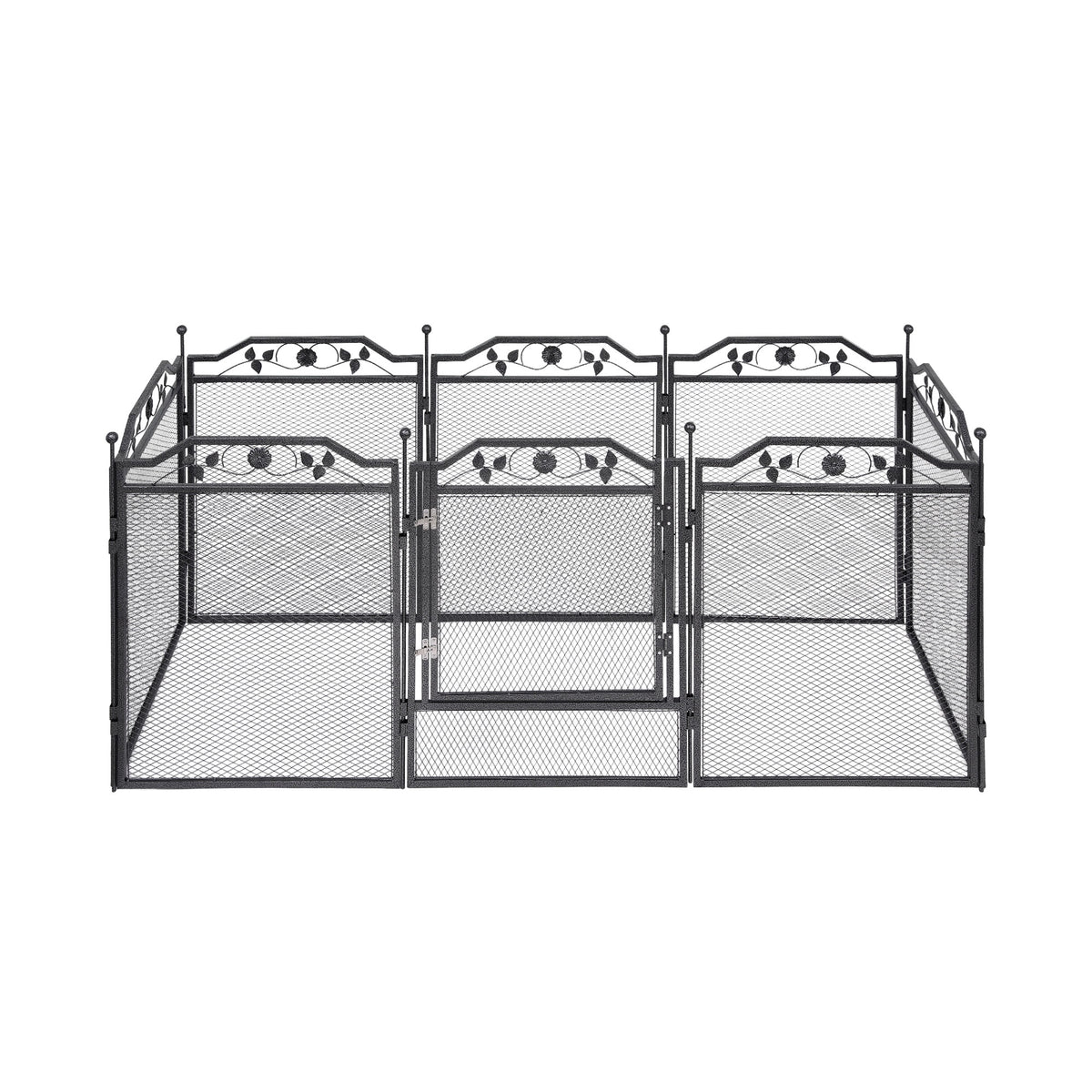 i.Pet Pet Dog Playpen Heavy-Duty Enclosure Multi-Configuration Indoor Outdoor Black