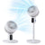 Devanti Pedestal Fan W/ Remote 3 Speed 12H Timer Height Adjustable Cooling Fan