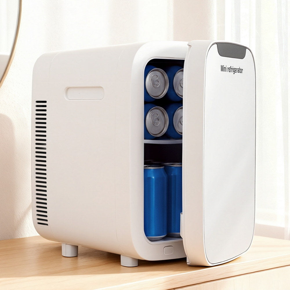 Glacio Mini Fridge Portable 22L White Electric Cooler Warmer Car Office 12V 220V
