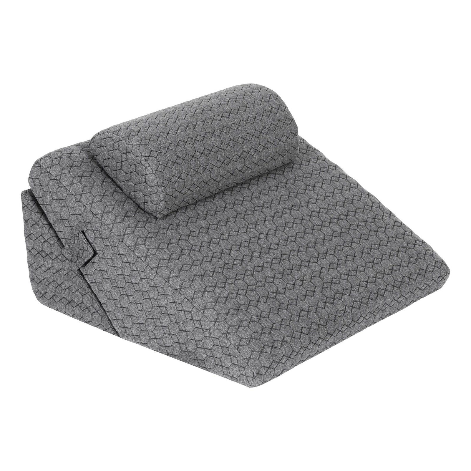 Giselle Bed Wedge Pillow for Headboard, Egg Gel Solves Night Sweats, Triangle Pillow for Reading & Sleeping, Adjustable Back & Neck Support, 30D Foam