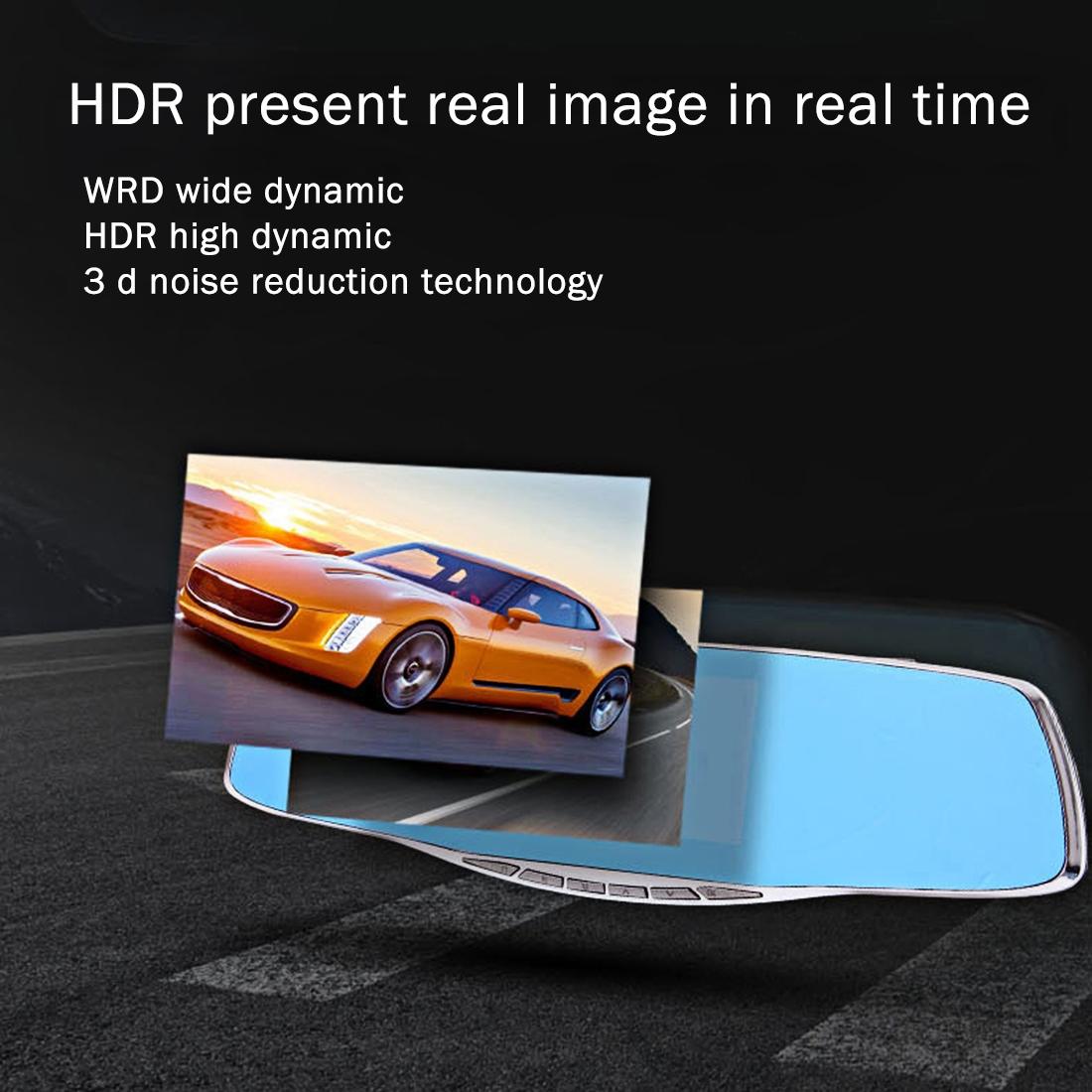 4.3 Hd 1080P Rearview Mirror Vehicle Dvr With Screen Display-1915198229281116161