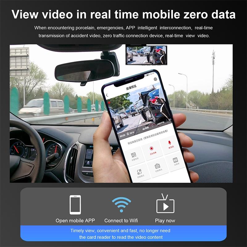 1080P Hd Night Vision Car Recorder With Wifi & Mobile App Support-1915198400748457990