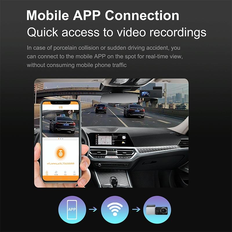 2K Night Vision Car Recorder With Wifi & Mobile App Support-1964932319106174979