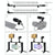 4-In-1 Vlogging Kit With Led Light Microphone Tripod And Stabilizer-1915197545747976197