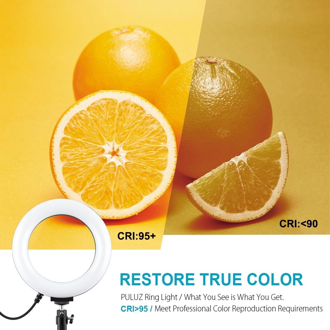 6.2 Led Ring Light With Usb 3 Modes Dimmable Desktop Tripod Cold Shoe Ball Head-1915197890872086533