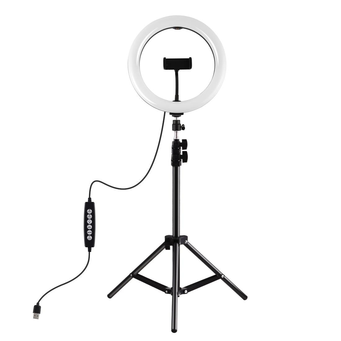 10.2 Rgbw Led Ring Light Kit With 1.1M Tripod &amp; Phone Clamp-1915197562109956097
