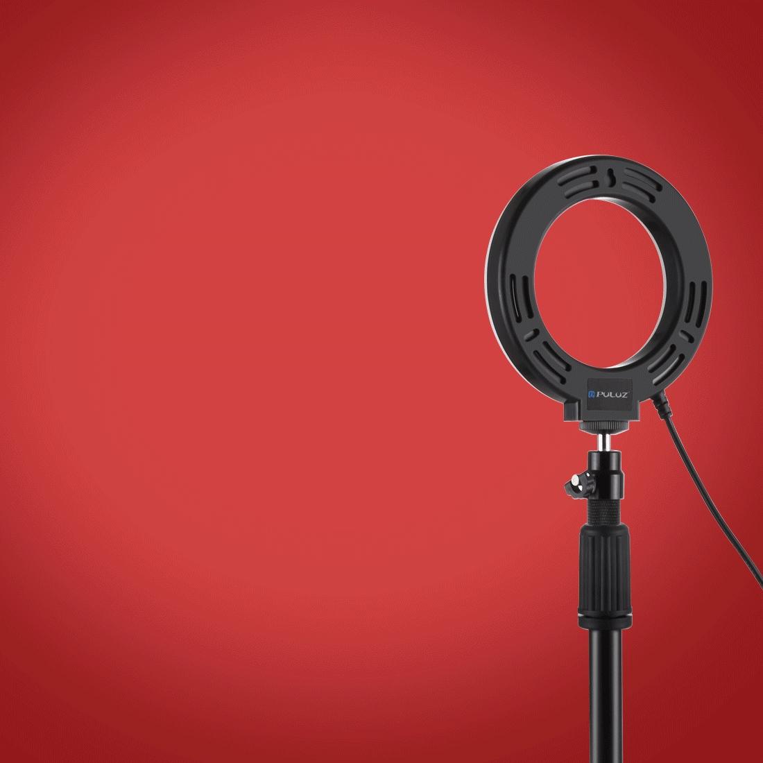 Curved Surface Ring Light With Usb 10 Modes 8 Colour Rgbw Cold Shoe Tripod Black-1915196780950196233