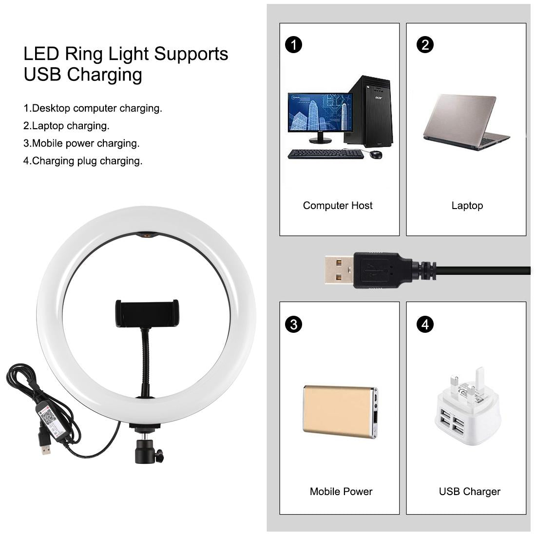 10.2 Rgbw Led Ring Light Kit With Tripod And Remote Control-1915196754463166472