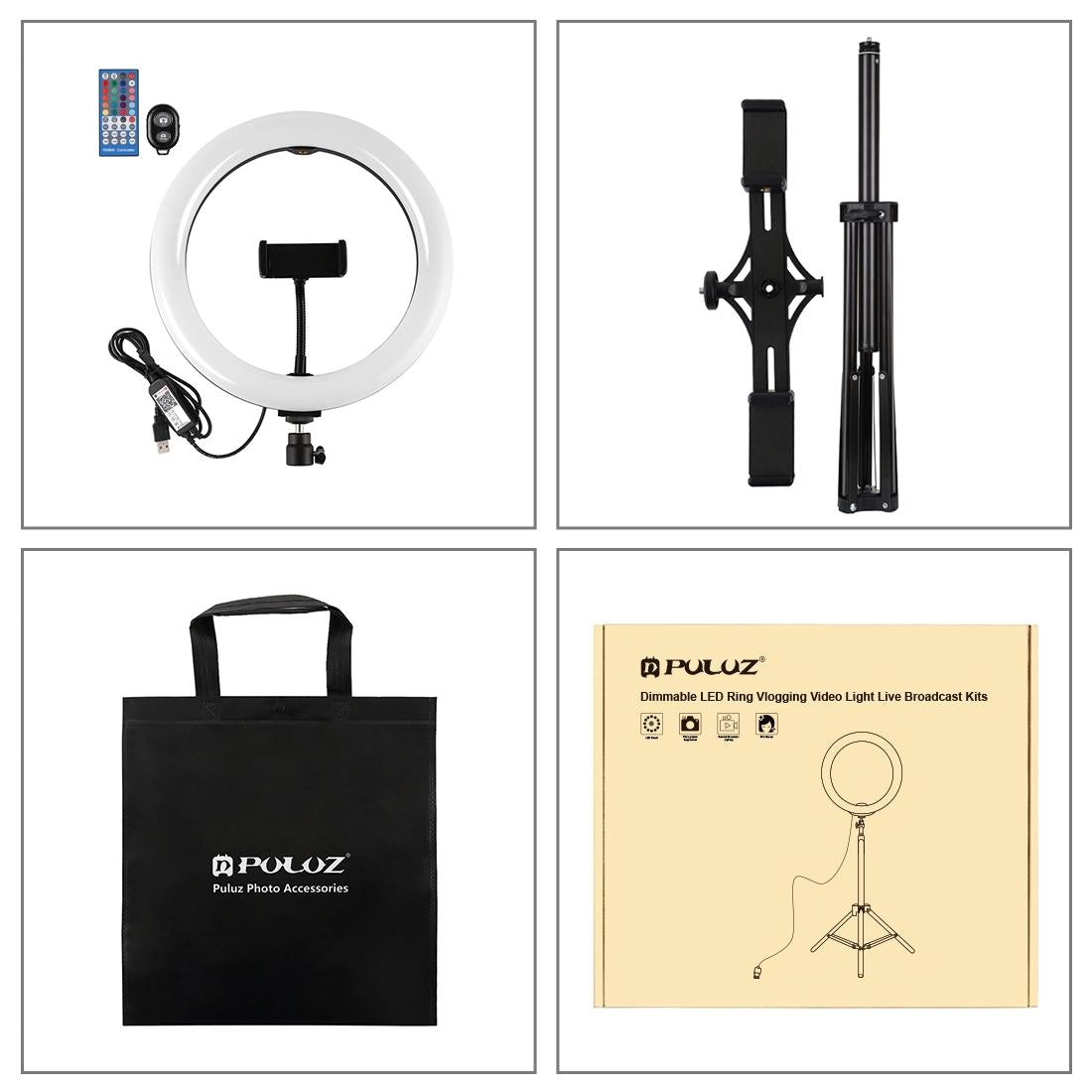 10.2 Rgbw Led Ring Light Kit With Tripod And Phone Mount-1915196769336168452
