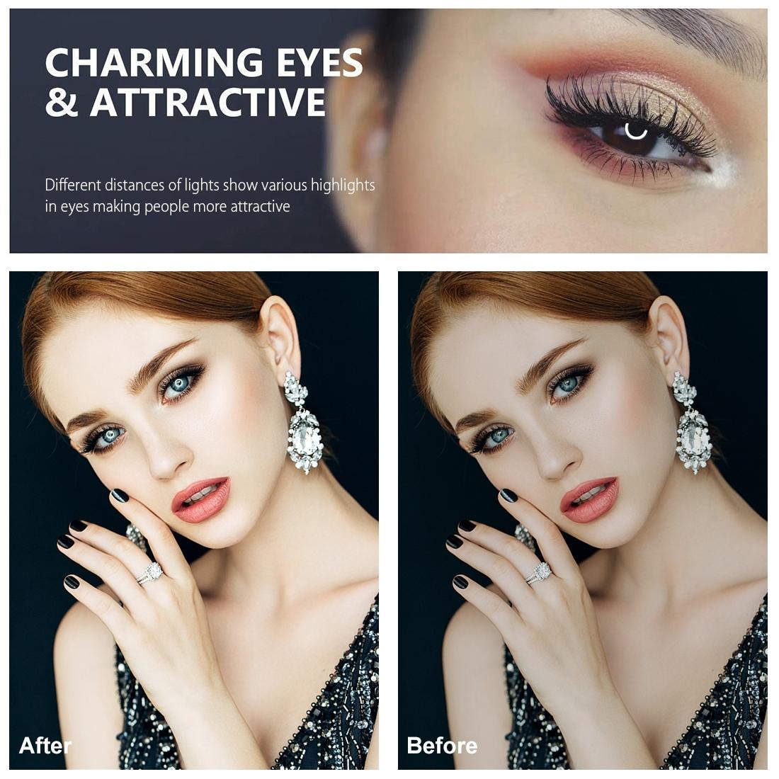 12Cm Ring Light & Desktop Tripod Selfie Stick Mount With Usb Led Ring Selfie Beauty Vlogging Photography Video Lights Kit In Black-1915196759039152129