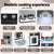 Keezi Kids Kitchen Play Set Wooden Pretend Cooking Playset w/Sounds Lights Black