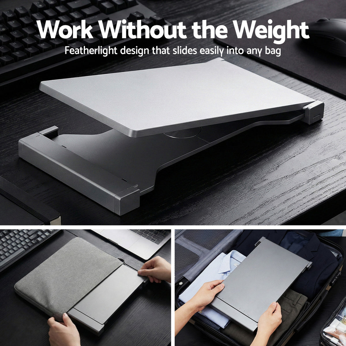 Devanti Portable Monitor Laptop Screen Extender Dual Display 1080P IPS USB C