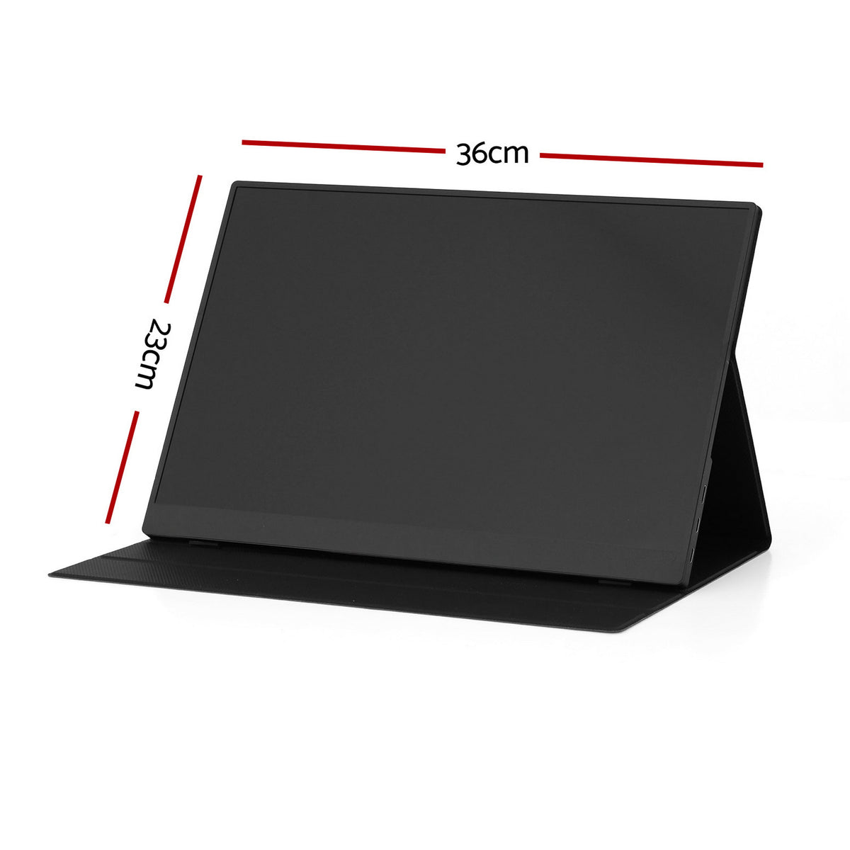 Devanti Portable Monitor Laptop Extender USB C Travel Display 16 Inch Black