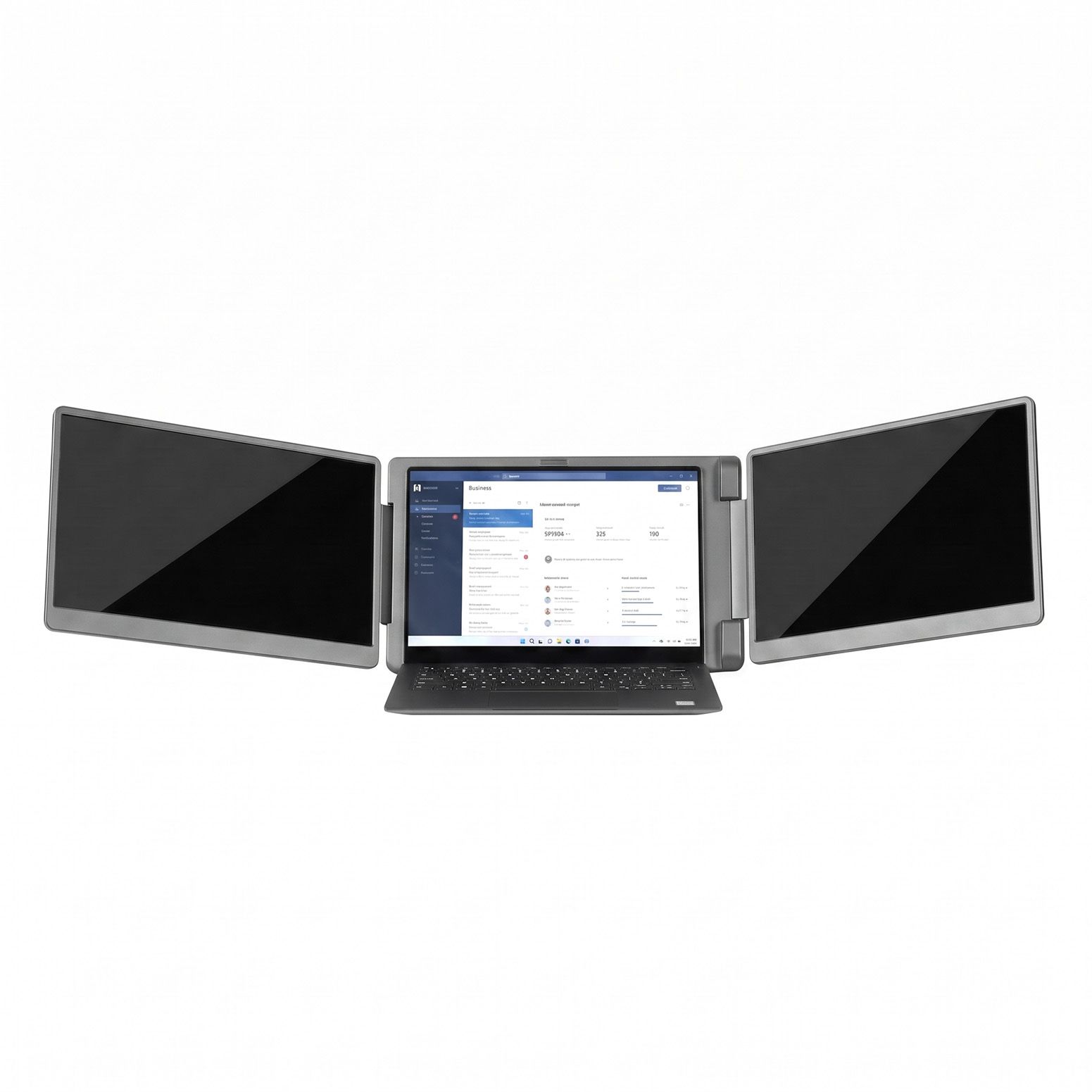 Devanti 14 Inch Portable Monitor Laptop Screen Extender Triple Display