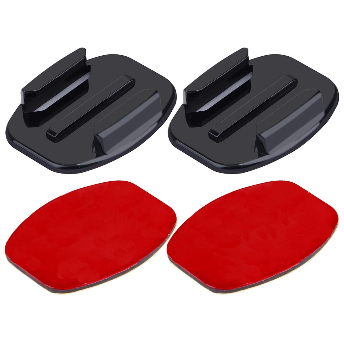 2 Flat Surface Mounts + 2 Adhesive Stickers For Action Cameras - Jaws Flex Clamp For Gopro Hero12-1915197876829556736