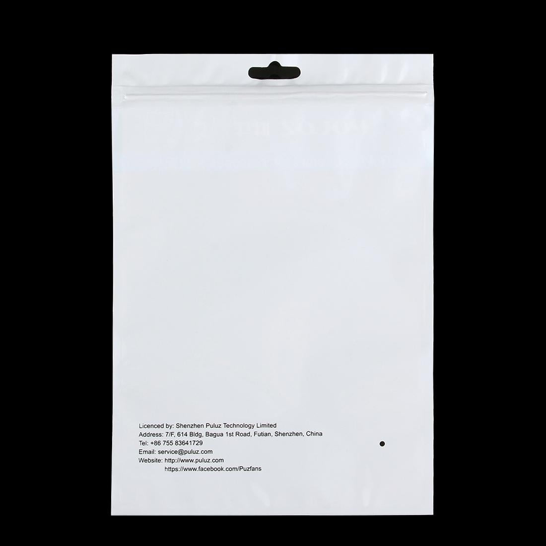 10-Pack Clear Front Pearl Jewelry Zip Lock Bags With Hang Hole - 25.8Cm X 18Cm Size-1915197013503381506