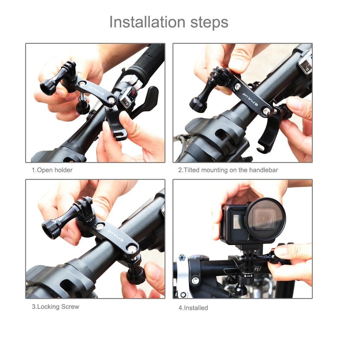 Universal Bike Handlebar Mount For Gopro Hero12 - 360 Degree Rotation-1915196796481703942