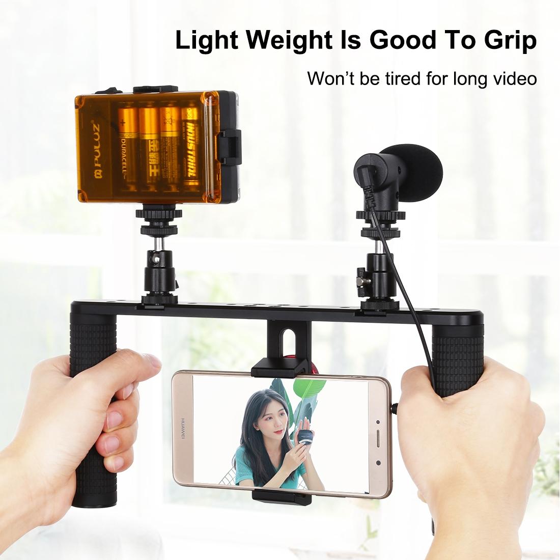 Smartphone Video Rig For Vlogging And Filmmaking - Stabilizer For Iphone Galaxy Huawei Xiaomi Htc Lg Google And More-1915197292261019652