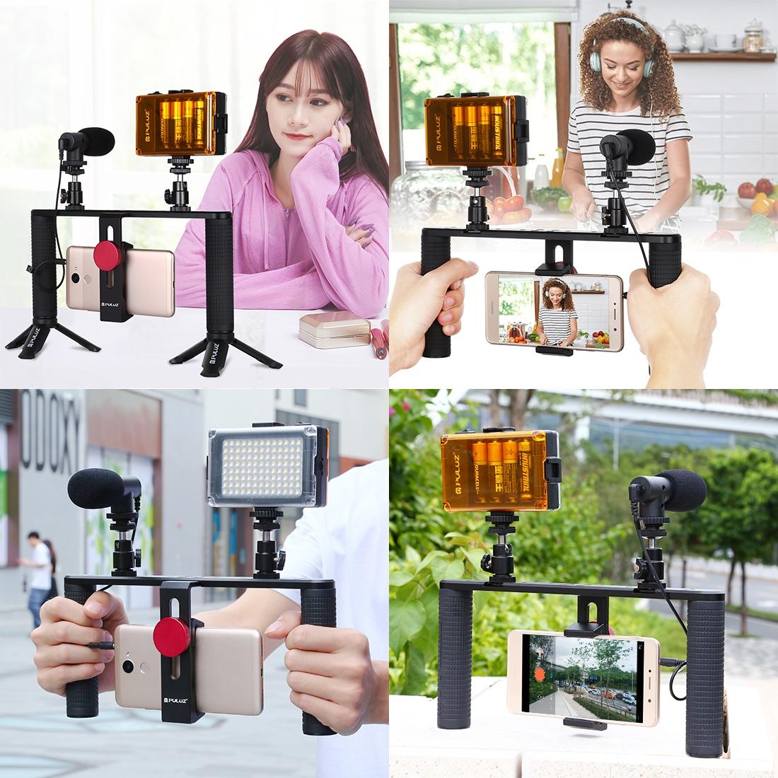 Smartphone Video Rig For Vlogging And Filmmaking - Stabilizer For Iphone Galaxy Huawei Xiaomi Htc Lg Google And More-1915197292261019654