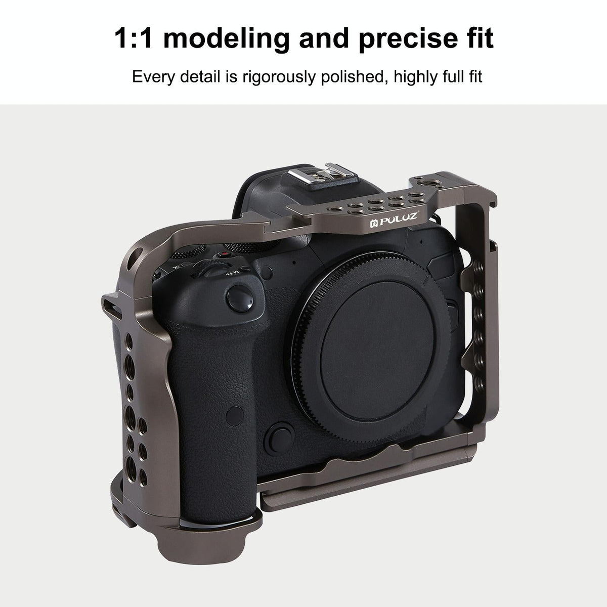 Canon Eos R5 / R6 Video Camera Cage Stabilizer - Handleless Bronze-1915196609474465797