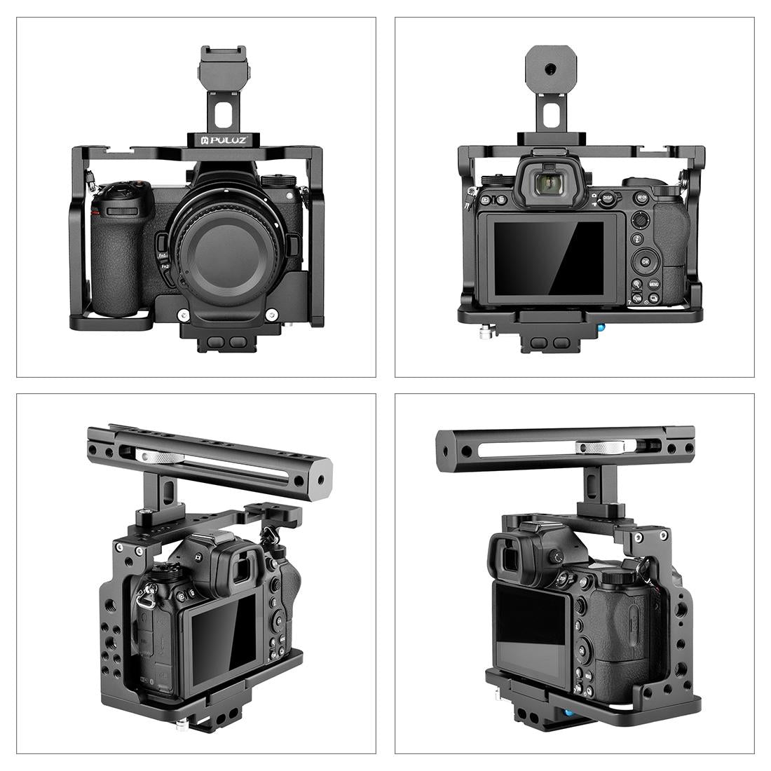 Filmmaking Rig With Handle For Nikon Z6 / Z7 - Black Cage-1915196495943045127