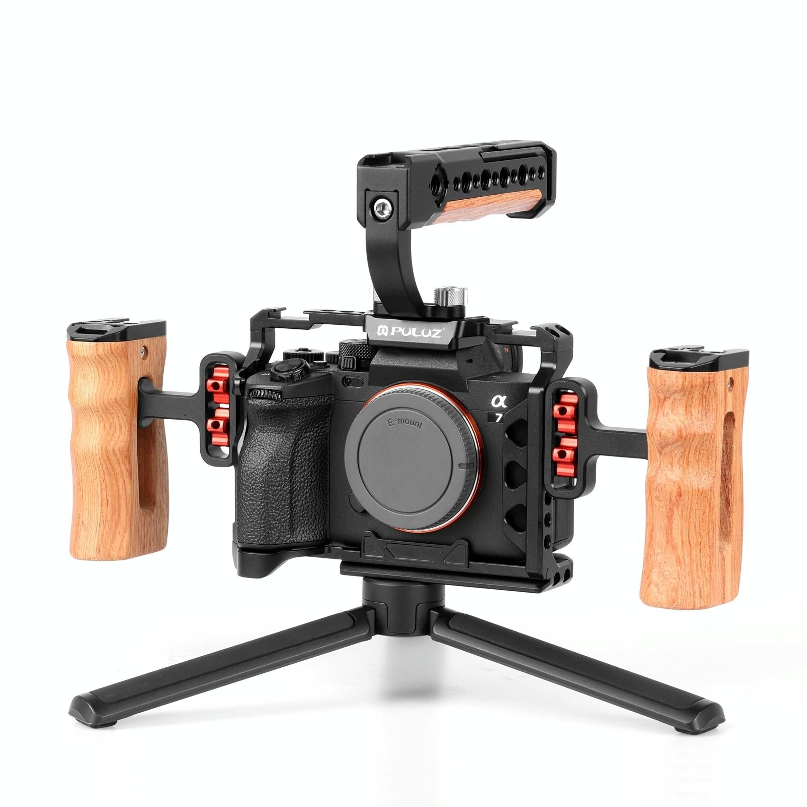Sony A7 Camera Cage Stabilizer Rig - Metal Black-1915196761291493382