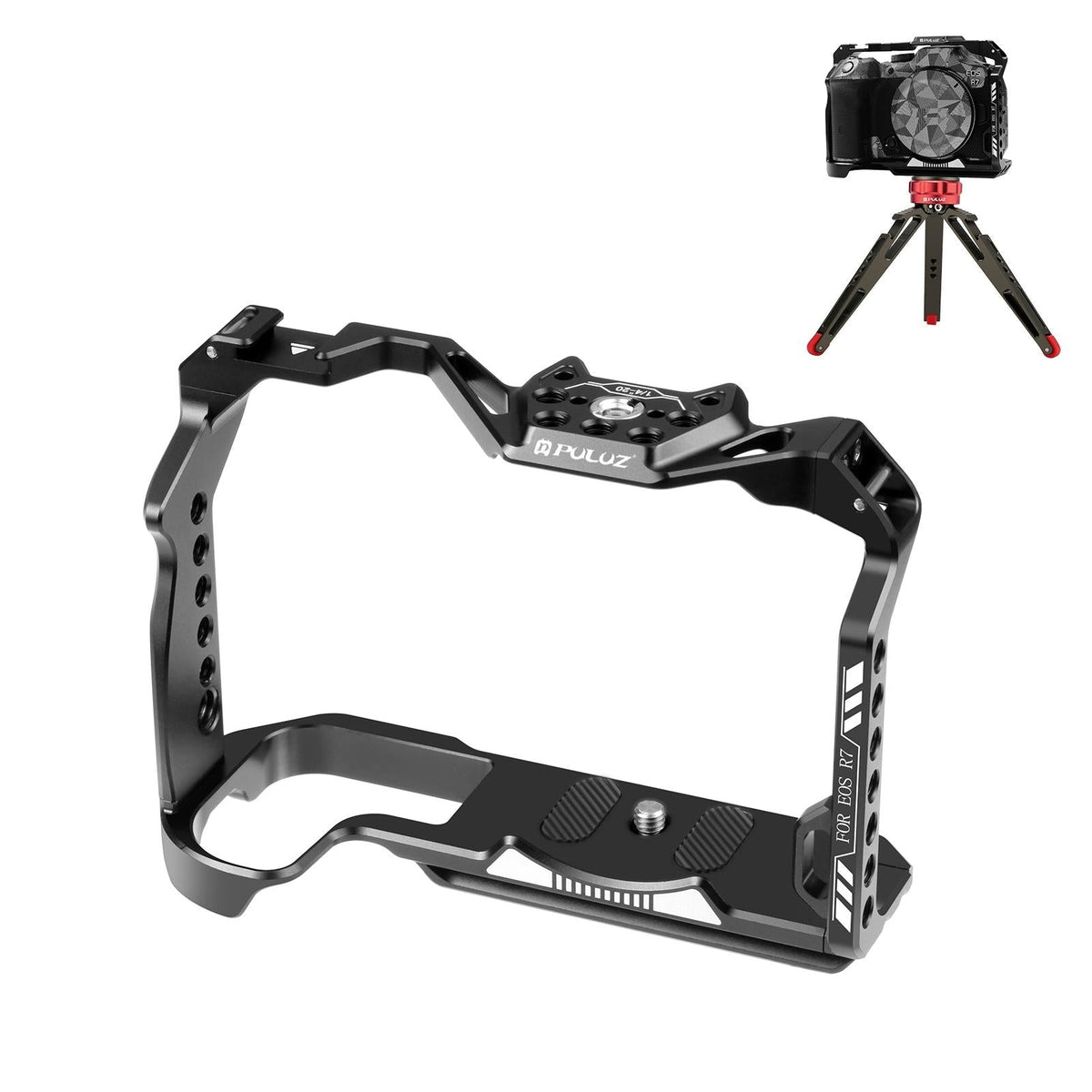 Metal Camera Cage For Canon Eos R7 Stabilizer Rig - Black-1915196775208194048