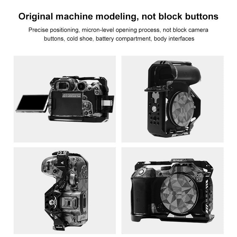 Metal Camera Cage For Canon Eos R7 Stabilizer Rig - Black-1915196775208194053