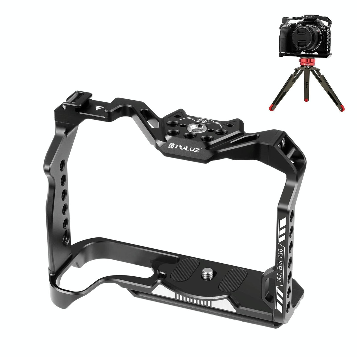 Metal Camera Cage For Canon Eos R10 Stabilizer Rig - Black-1915196790316077056