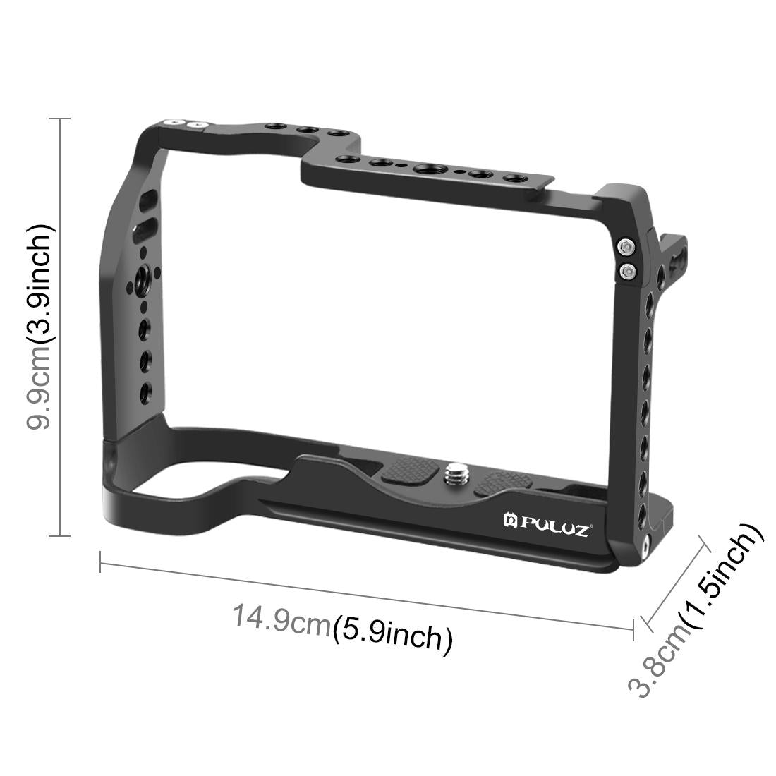 Metal Camera Cage For Canon Eos-Rp Stabilizer Rig - Black-1943465052837384193