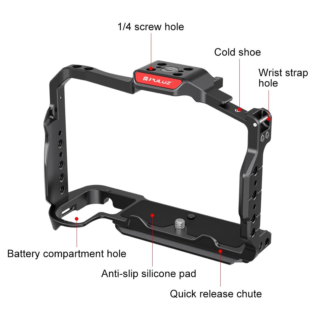 Metal Camera Cage For Nikon Z6Iii / Z6Ii - Stabilizer Rig Black-1915196501529858050