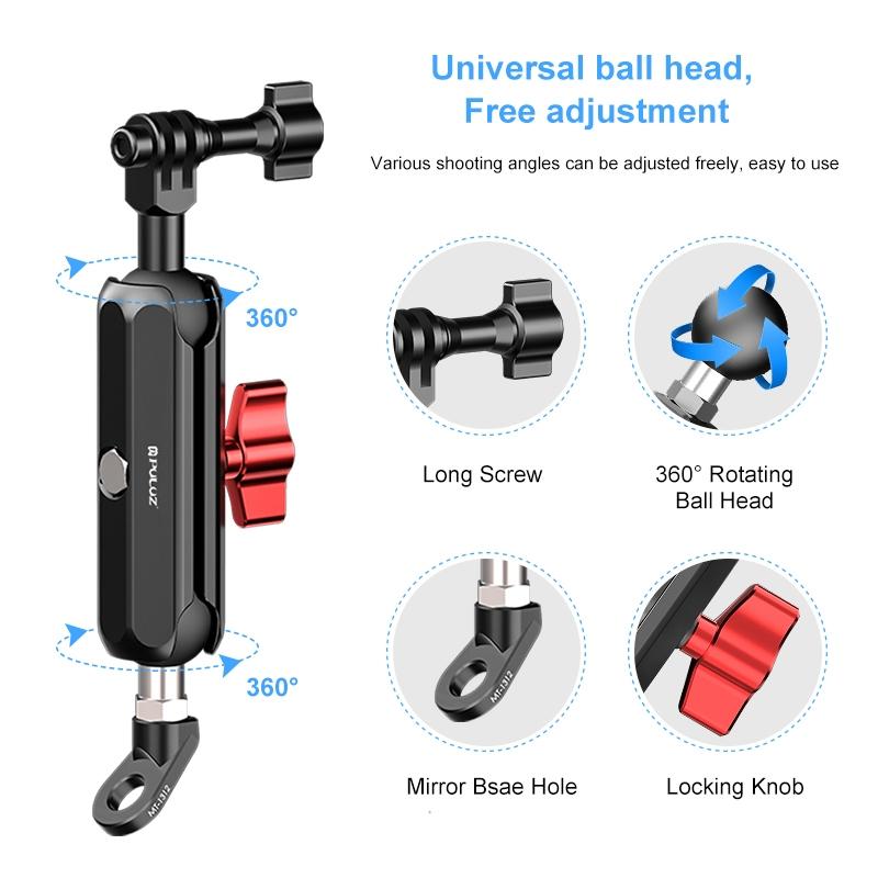 Adjustable Cnc Metal Motorcycle Rearview Arm Mount-1915198391890087941
