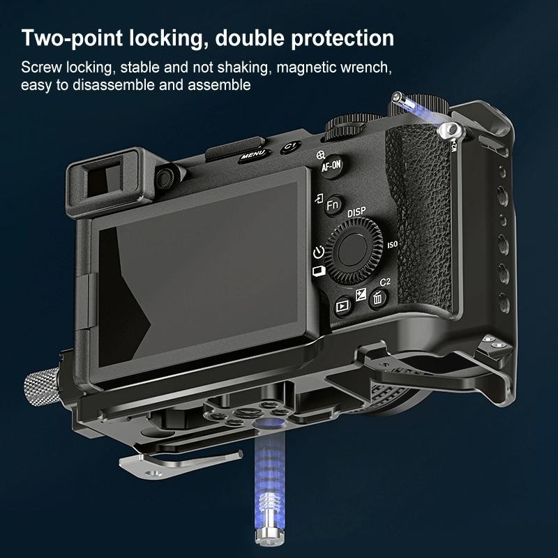 Sony A7Cm2 / 7C Ii / 7Cr Metal Camera Cage Stabilizer - Black-1915196793063346184